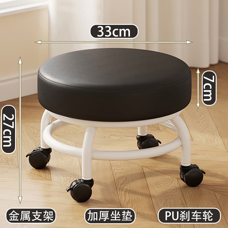 Black - brake wheel [double-layer iron frame - thickened seat cushion]
