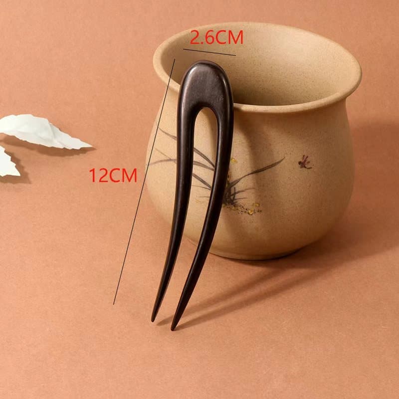 Purple sandalwood u hairpin--22 styles (12cm)