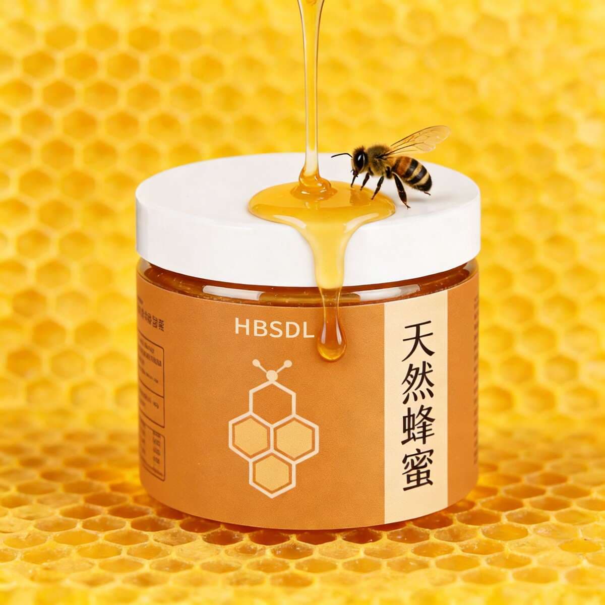 Matcha balı, çiyələk cemi və fıstıq yağı üçün PET plastik butulka. 1