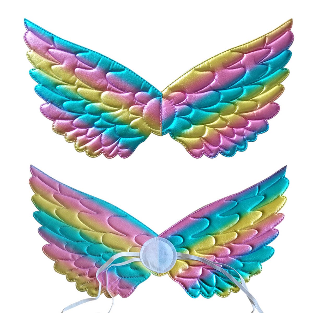 European and American Mesh Angel Wings Golden Feather Wings Small and Medium-Sized Girls Back Decoration Colorfulful Wings Dance Performance Props 3