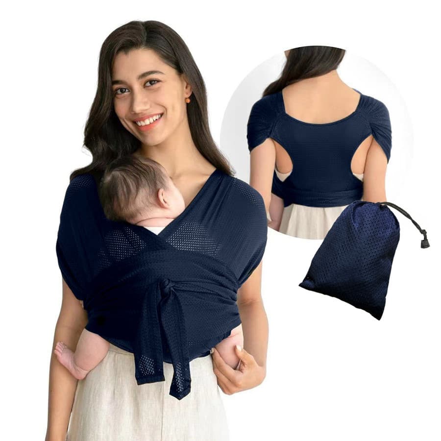 Dark blue-mesh style
