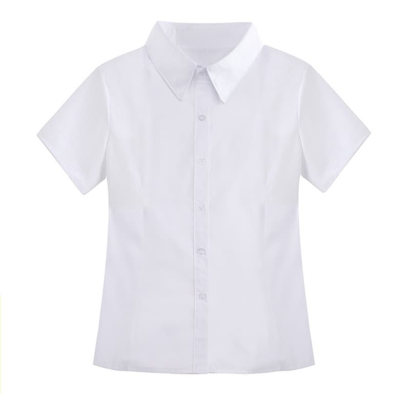 Women's white short sleeve shirt