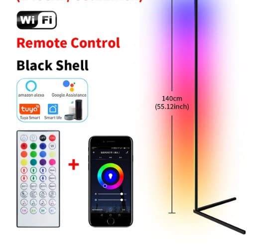 Wifi tuya 40-key black - european standard certified power supply
