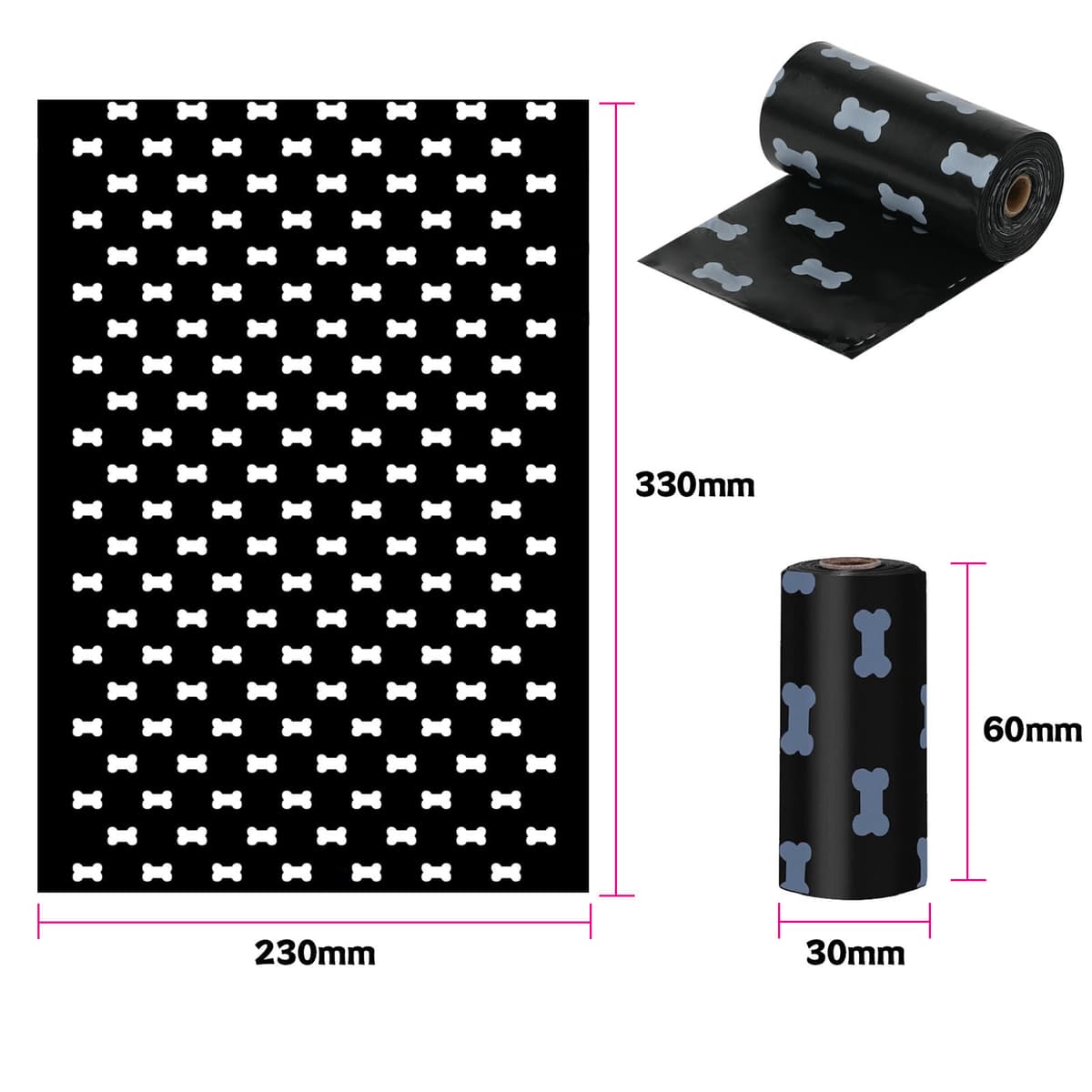 Environmentally friendly black printing thickness 1.5 silk lavender scent 15 pieces/roll