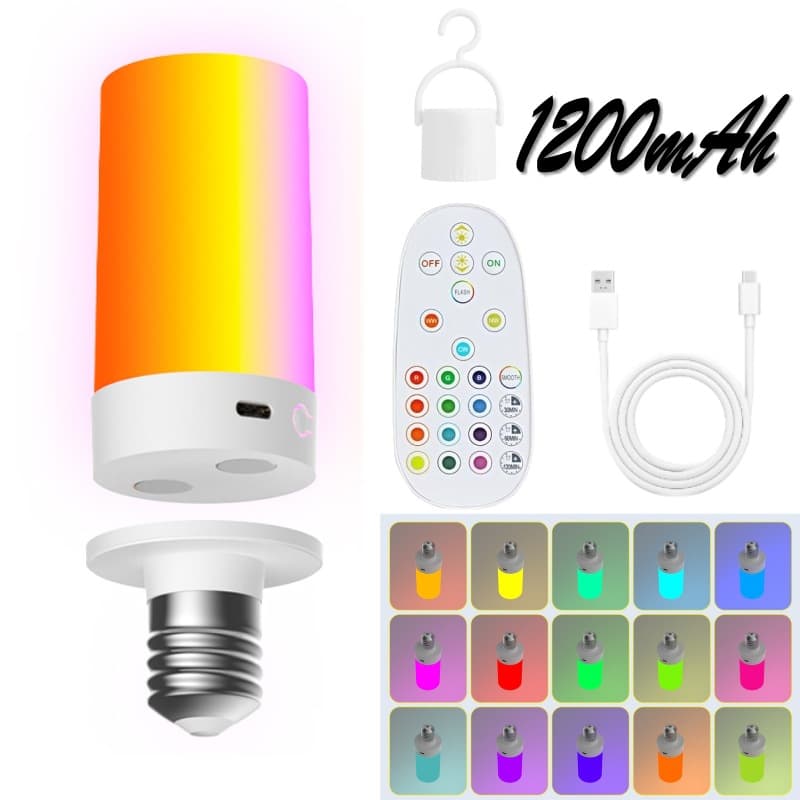Corn magnetic light bulb - three colors + rgb (1200mah)