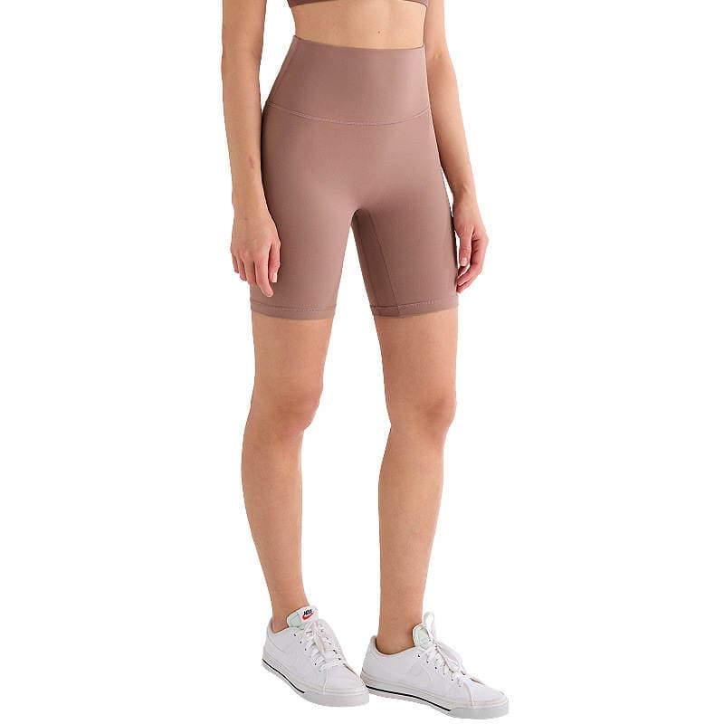 Qadınlar üçün Lulu yüksək belli, fırçalanmış, beşnöqtəli yoqa şalvarı/şortu (tikişsiz, fitnes, açıq hava, velosiped üçün) 5