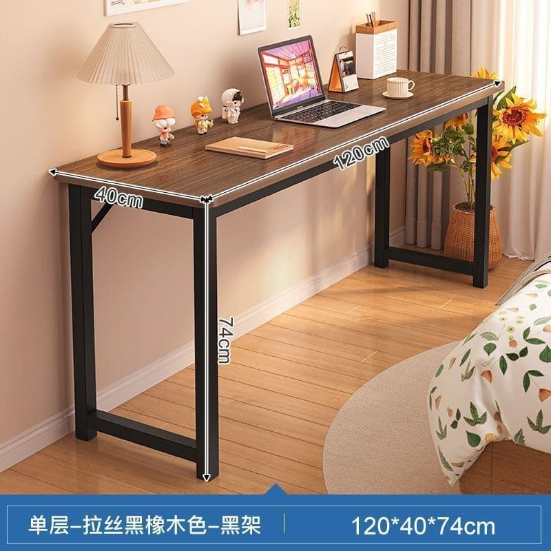 120cm single layer brushed black oak color