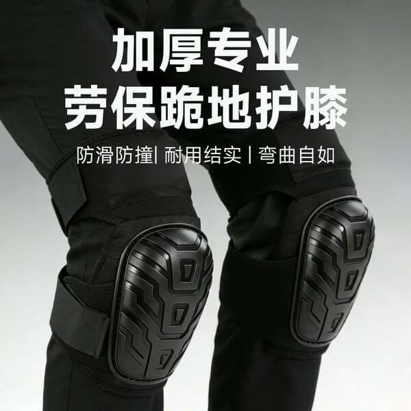 Labor Protection Knee Pads, Extended and Upgraded Version, for Cement Workers, Tile Laying, Knee Protection for Kneeling Work, Protective Gear for Working