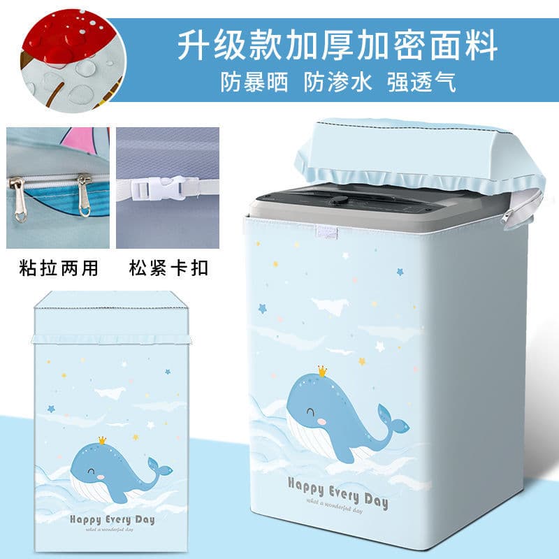 New thickened cute whale [zipper + Velcro]]