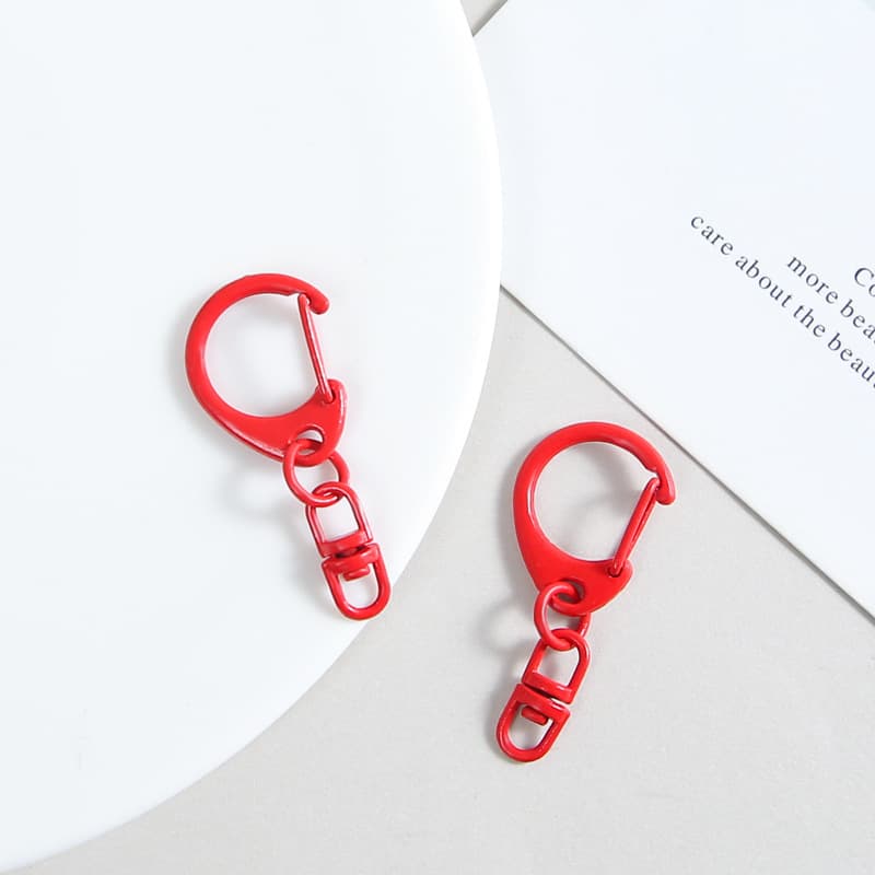 [red] d-shaped buckle + 8-shaped buckle