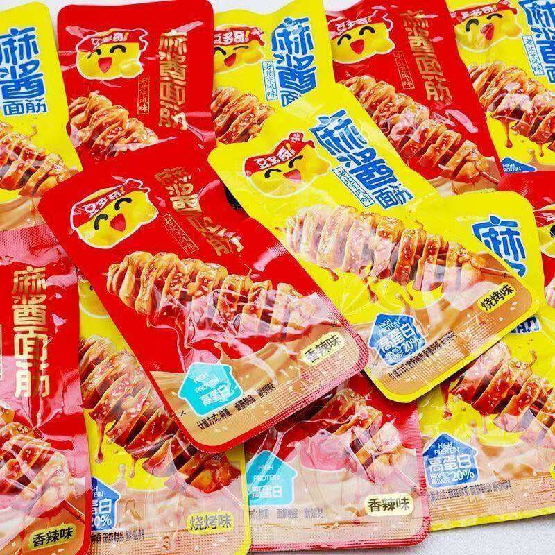 Spicy and Fragrant Hand-Torn Gluten Noodles with Sesame Sauce, Barbecue Flavor, Bulk Ready-To-Eat Beijing-Style Snack 2