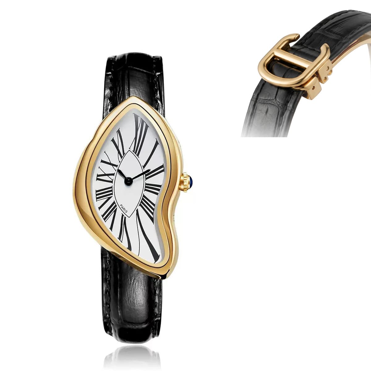 Cs015 gold - roman numeral (horseshoe buckle)