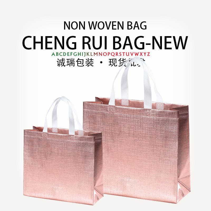In-Stock Laser-Coated Non-Woven Fabric Bags for Clothing, Eco-Friendly Non-Woven Fabric 3D Laminated Bags 2