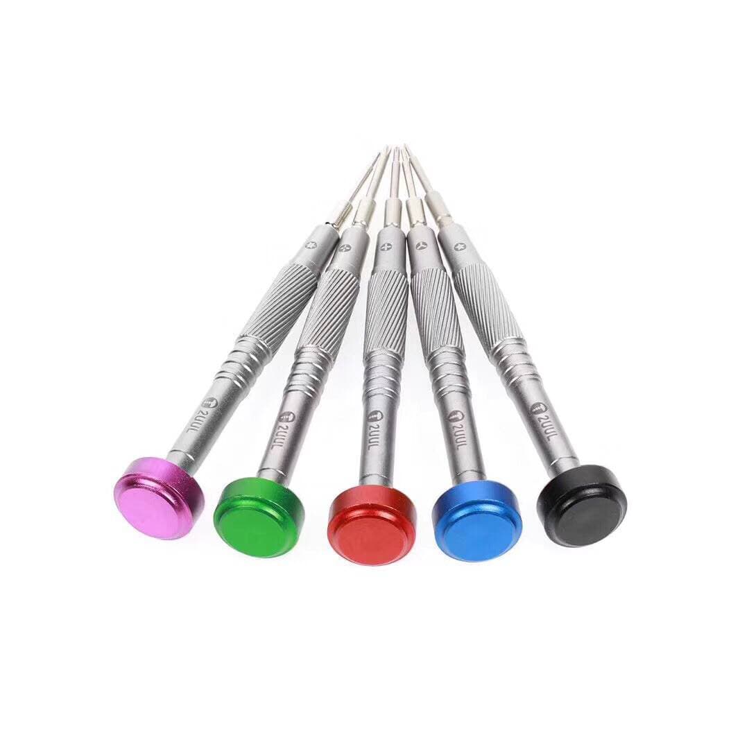 New 2Uul Extra Hard Fly Shaft Screwdriver for Mobile Phone Repair, Triangle, Pentagon, Cross, Hex T2 Screwdriver 4