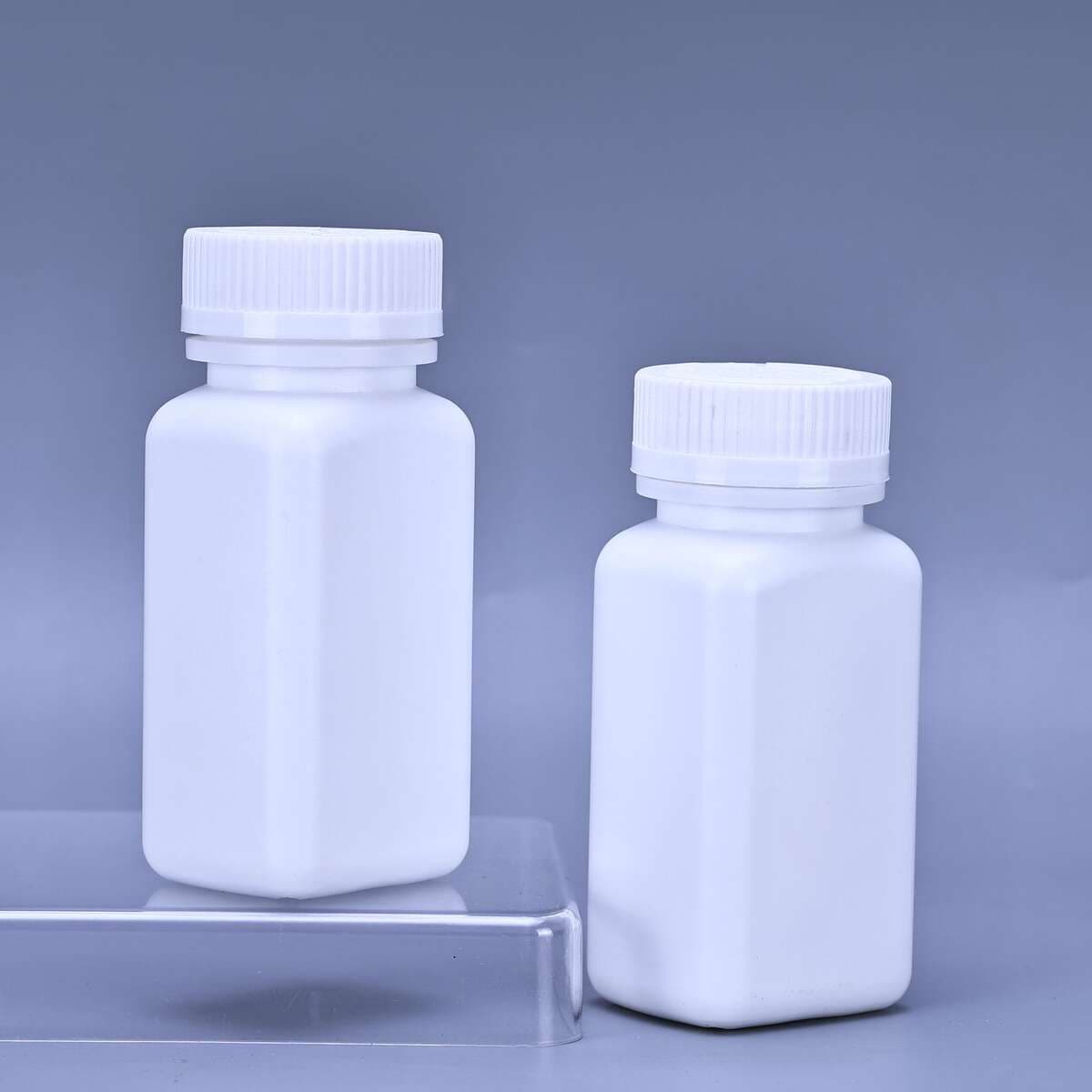 120 ml Geniş Ağızlı Ağ HDPE Plastik Şüşə (Kapsul, Toz üçün) 1