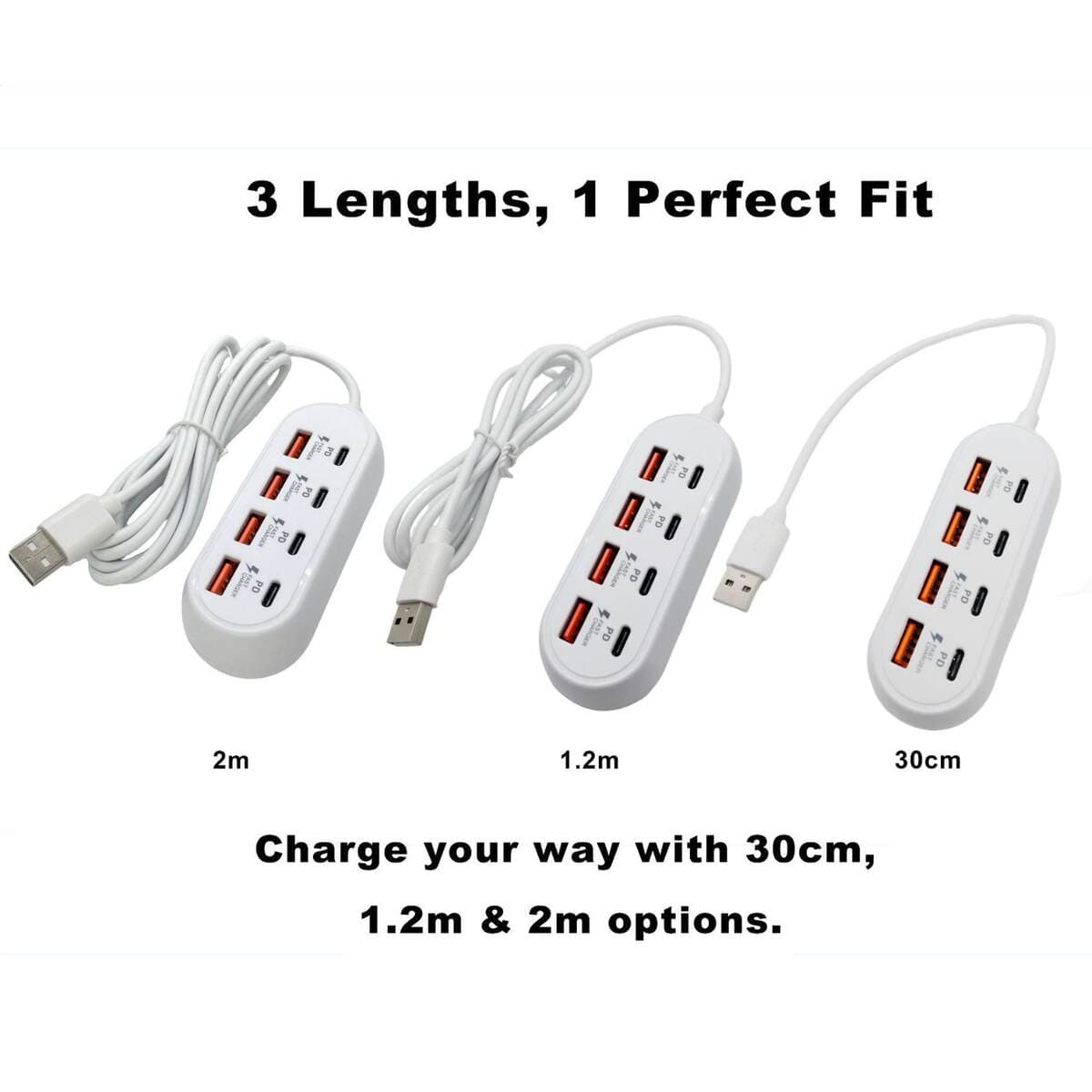Səkkizi-birində Dokinq Stansiyası, 4 USB, 4 Type-C, PD Sürətli Şarj 3