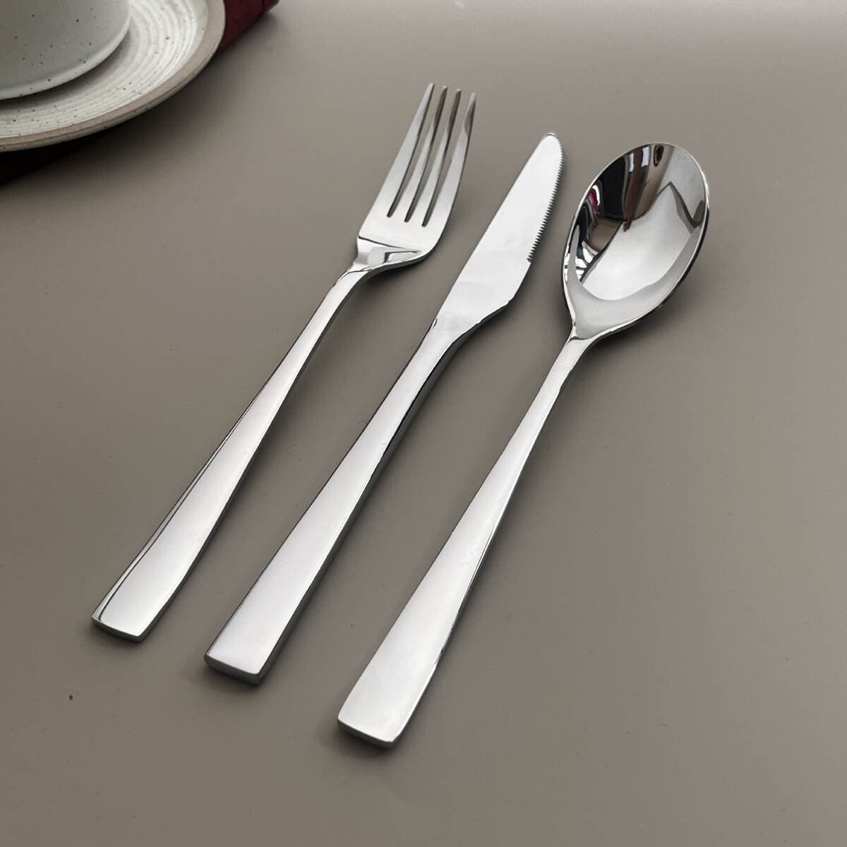 304 Stainless Steel Knife, Fork and Spoon Tableware Set Household Thickeneded Steak Knife, Fork and Spoon Hotel Restaurant Western Tableware 2