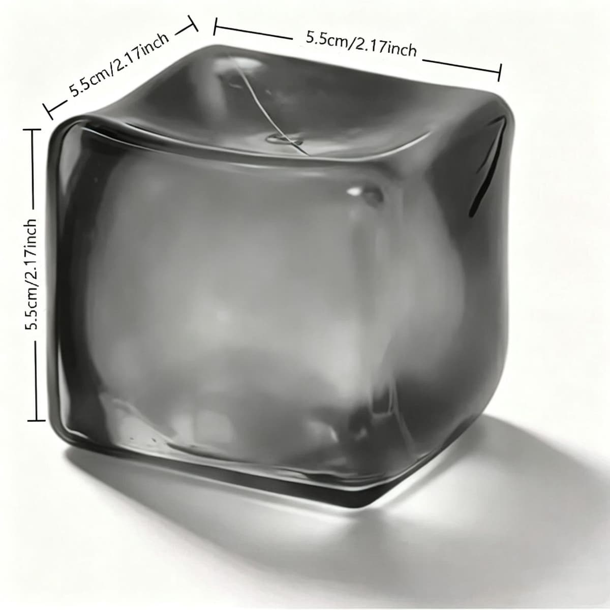 5.5 gray ice cubes [opp bag]