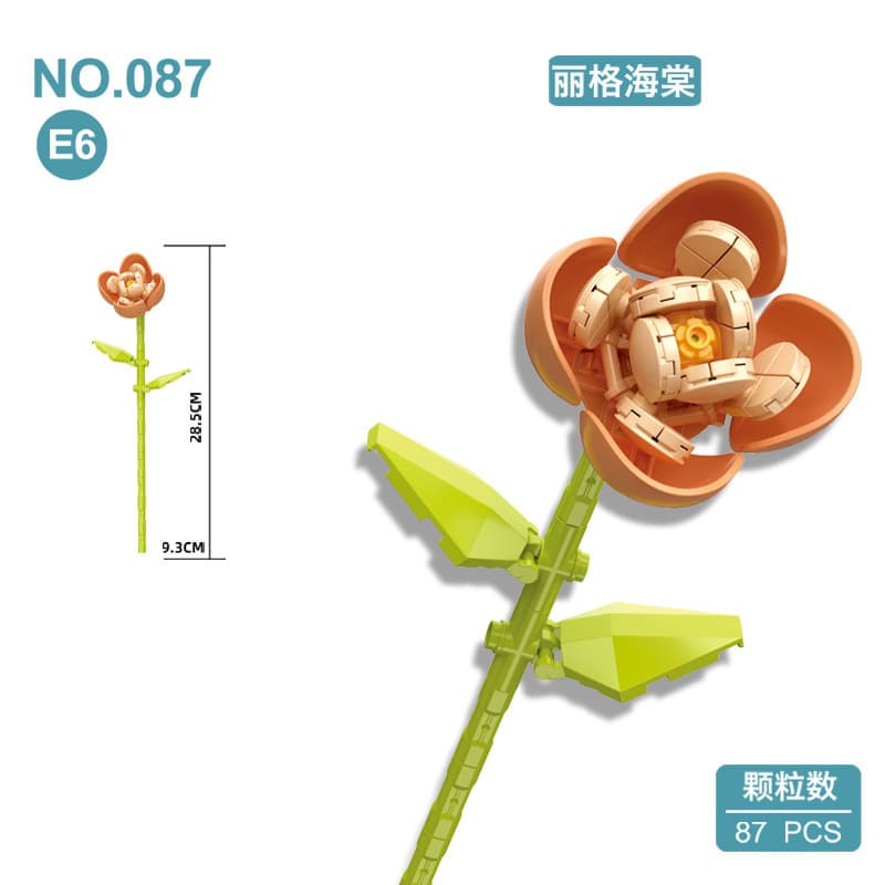 087e6 gray begonia