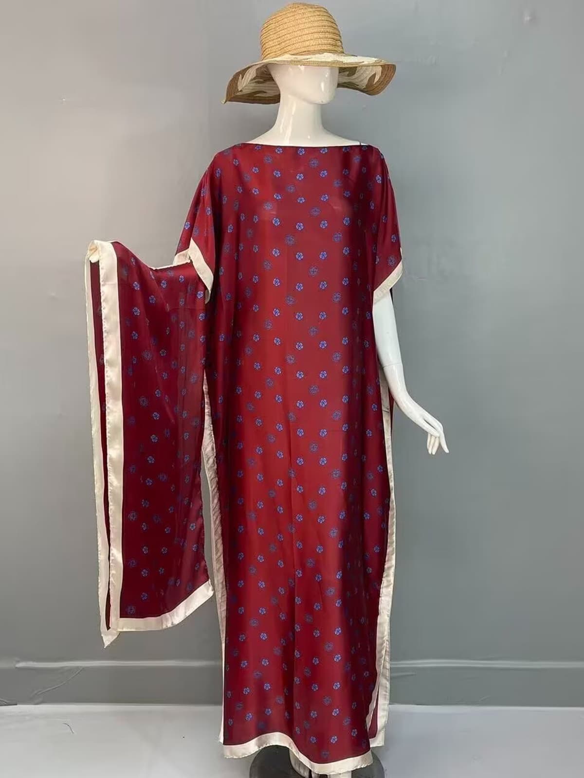 614 - little rose burgundy