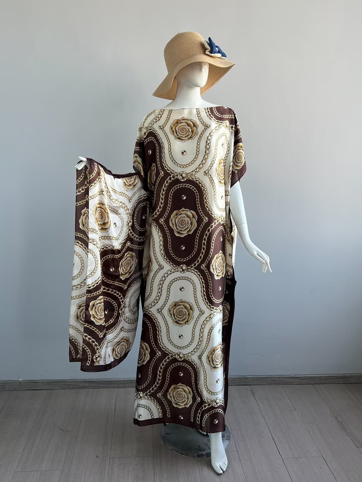 256-chain rose-dark coffee and beige