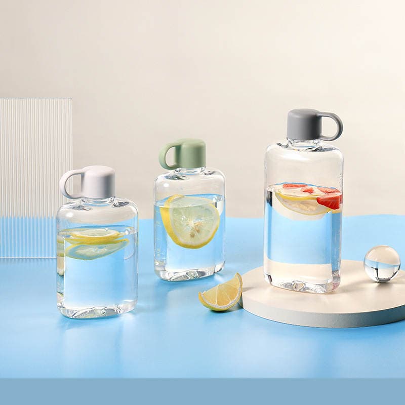 Tritan plastik düz su qabı, minimalist dizayn, portativ 3