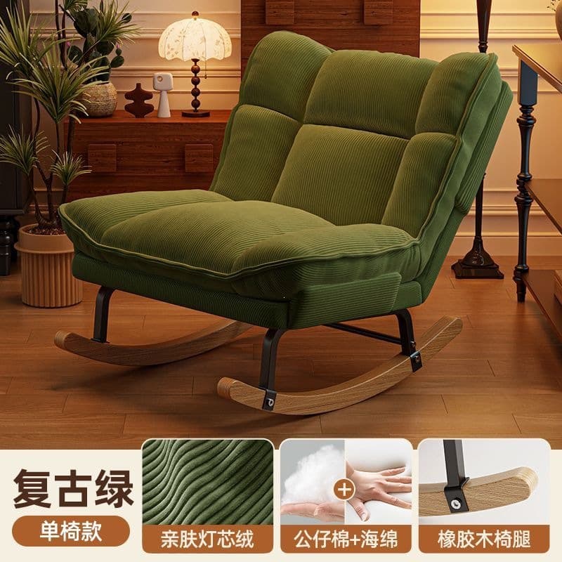 Retro green/backrest adjustable [removable double-layer cushion]