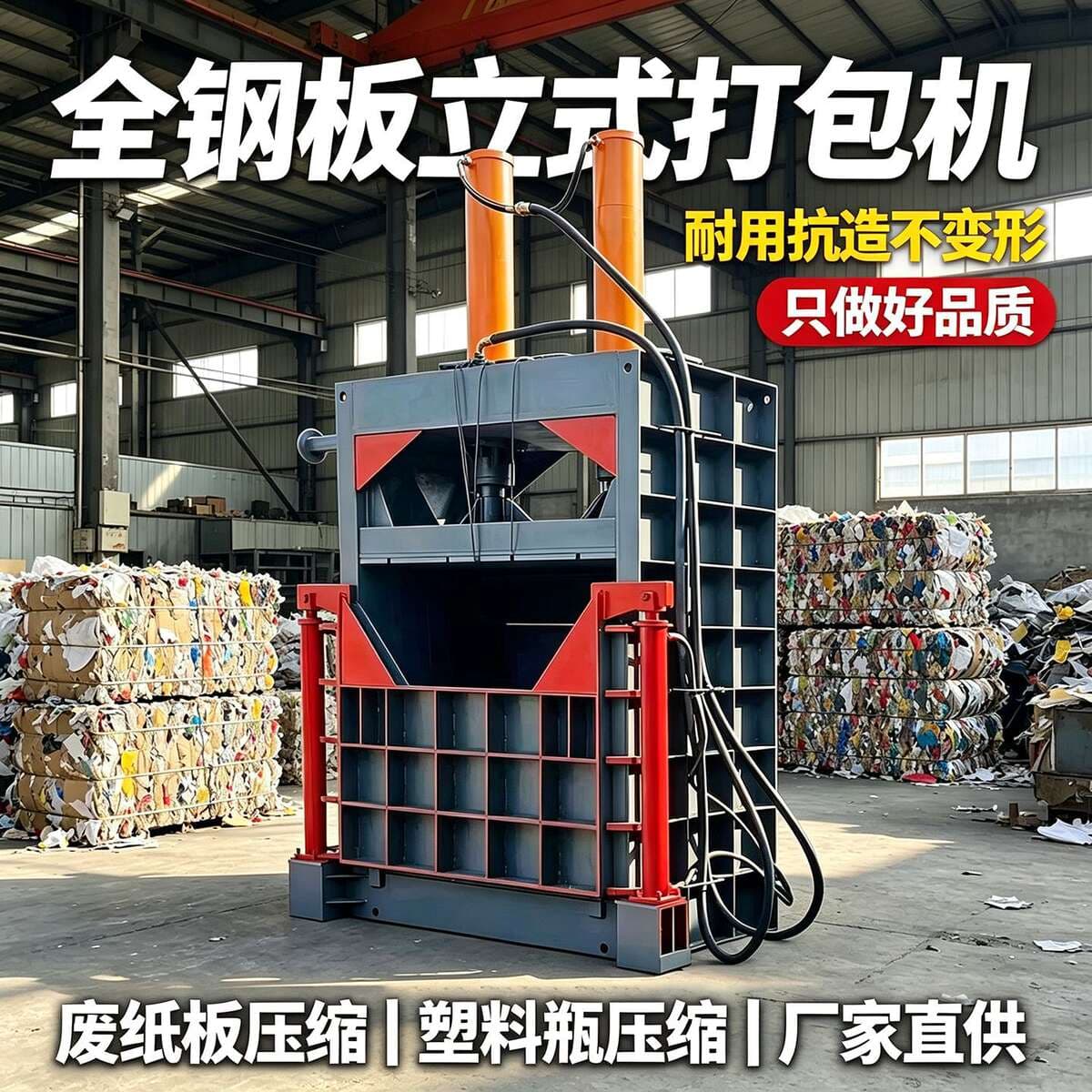 120-Ton Metal Hydraulic Baling Press Vertical Can-Busting Hydraulic Press Pictures Waste Paper Hydraulic Baling Press 1