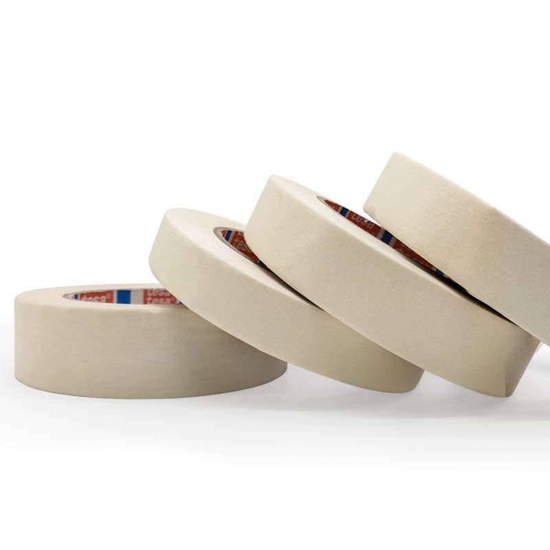 Tesa4317 White Masking Tape for Automotive Paint Spraying, Color Separation, High Temperature Resistance, Wrinkle-Resistant Tape for Color Separation 4