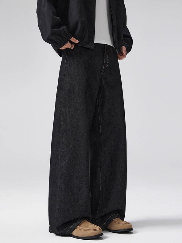 Lktm retro cins şalvar, A-kəsim, unisex, dar kəsim 3