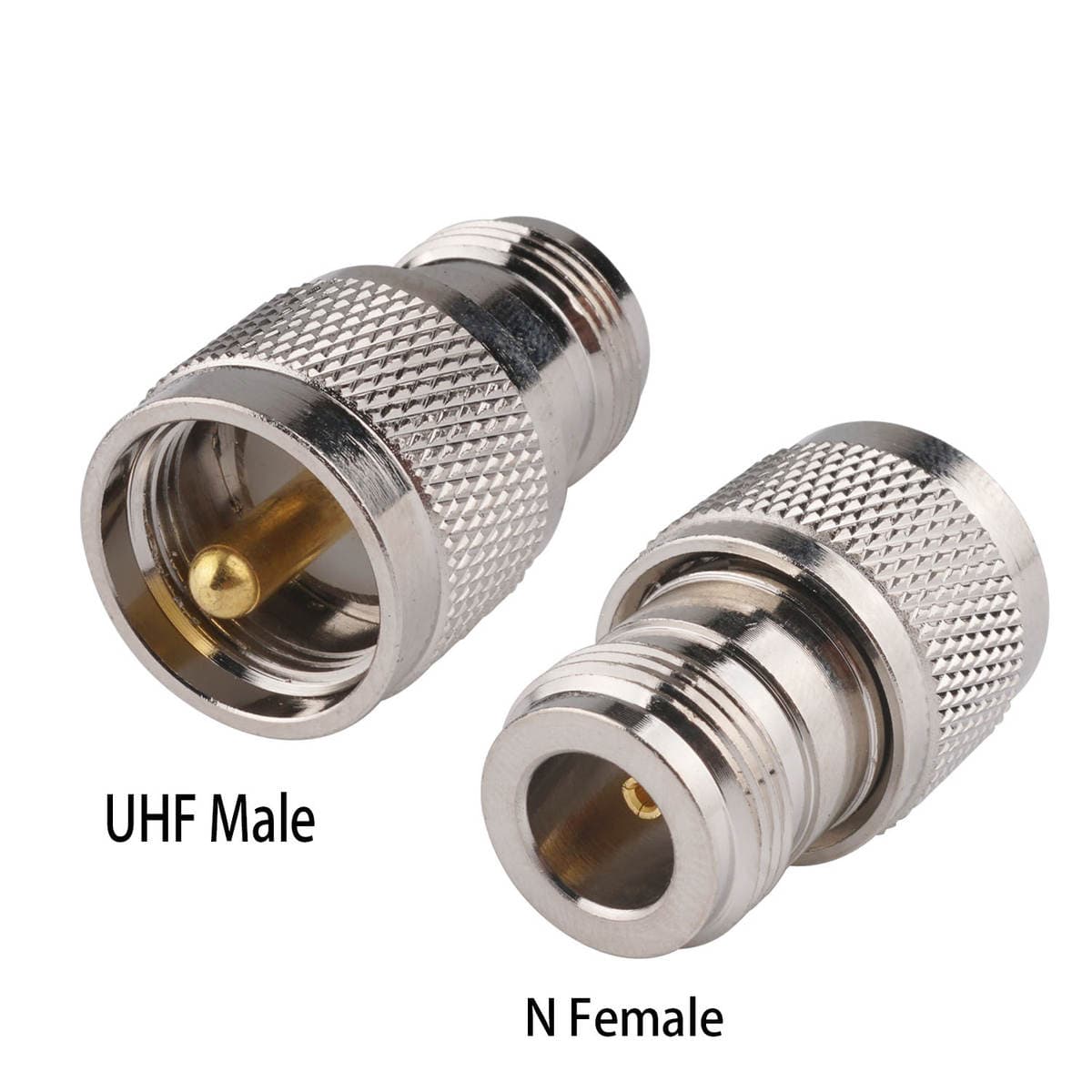 RF coaxial connector N-to-UHF adapter N-type male-female-to-UHF male-female adapter interconnection device 2