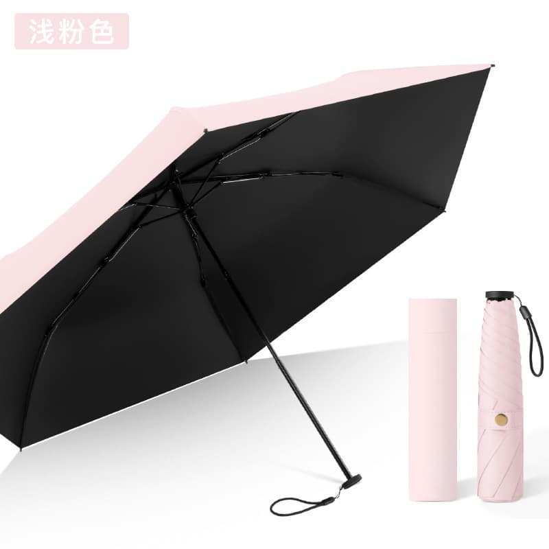 6-bone ultra-light umbrella-light pink [manual model]