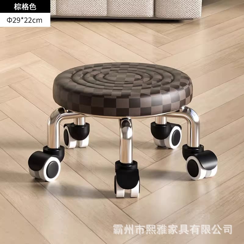 Water wave brown (injection molded pp wheel) high 22cm