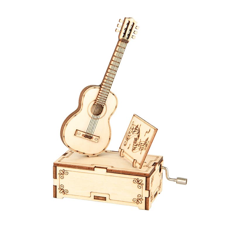 Byh809 guitar music box—boxed