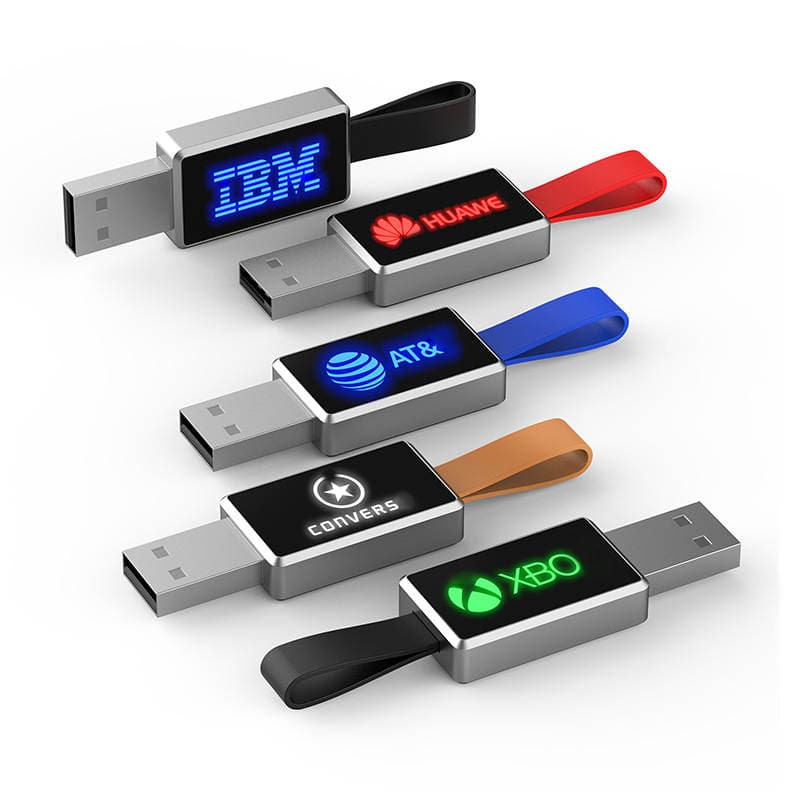 New Updo Light Logo Custom Molded Metal U Disk Novel Creative U Disk Wholesale Corporate Office U Disk 128g 3
