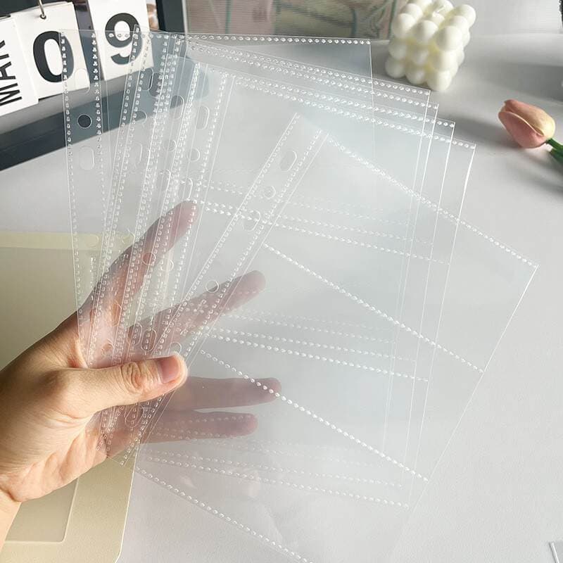 Ringnote Ultra-Transparent Pp Card Pages Ye Luoli Series Loose-Leaf Card Album 2-Slot 6-Slot Card Sleeves Card Storage Inner Pages 4