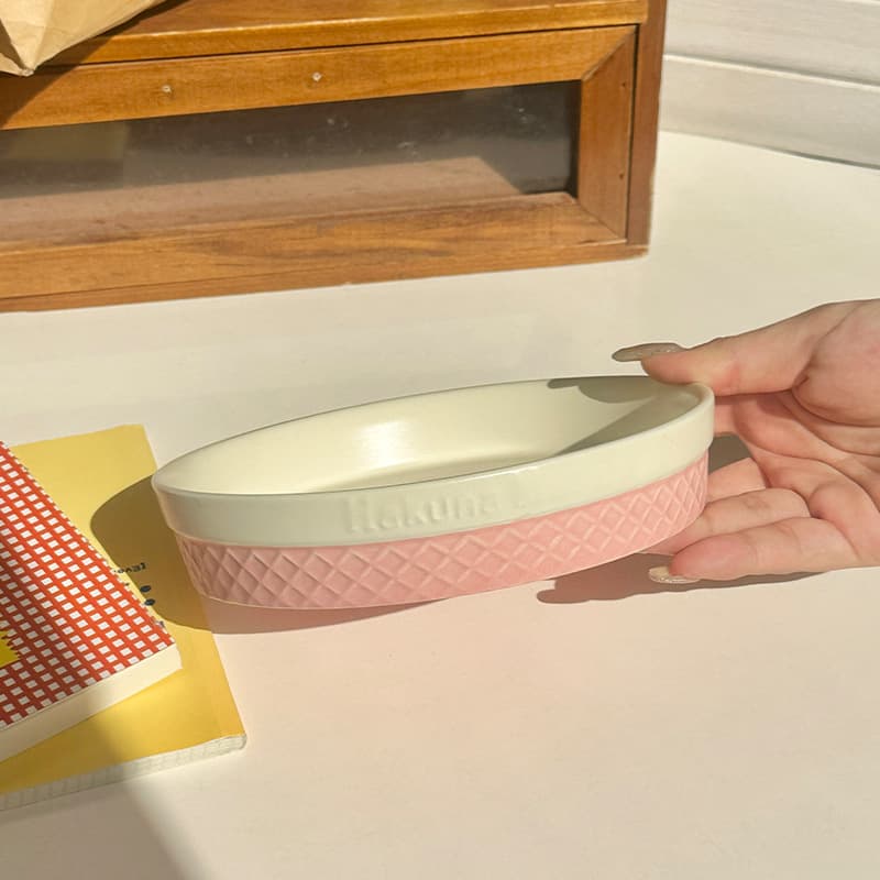 Ice cream tray - 6inch - pink