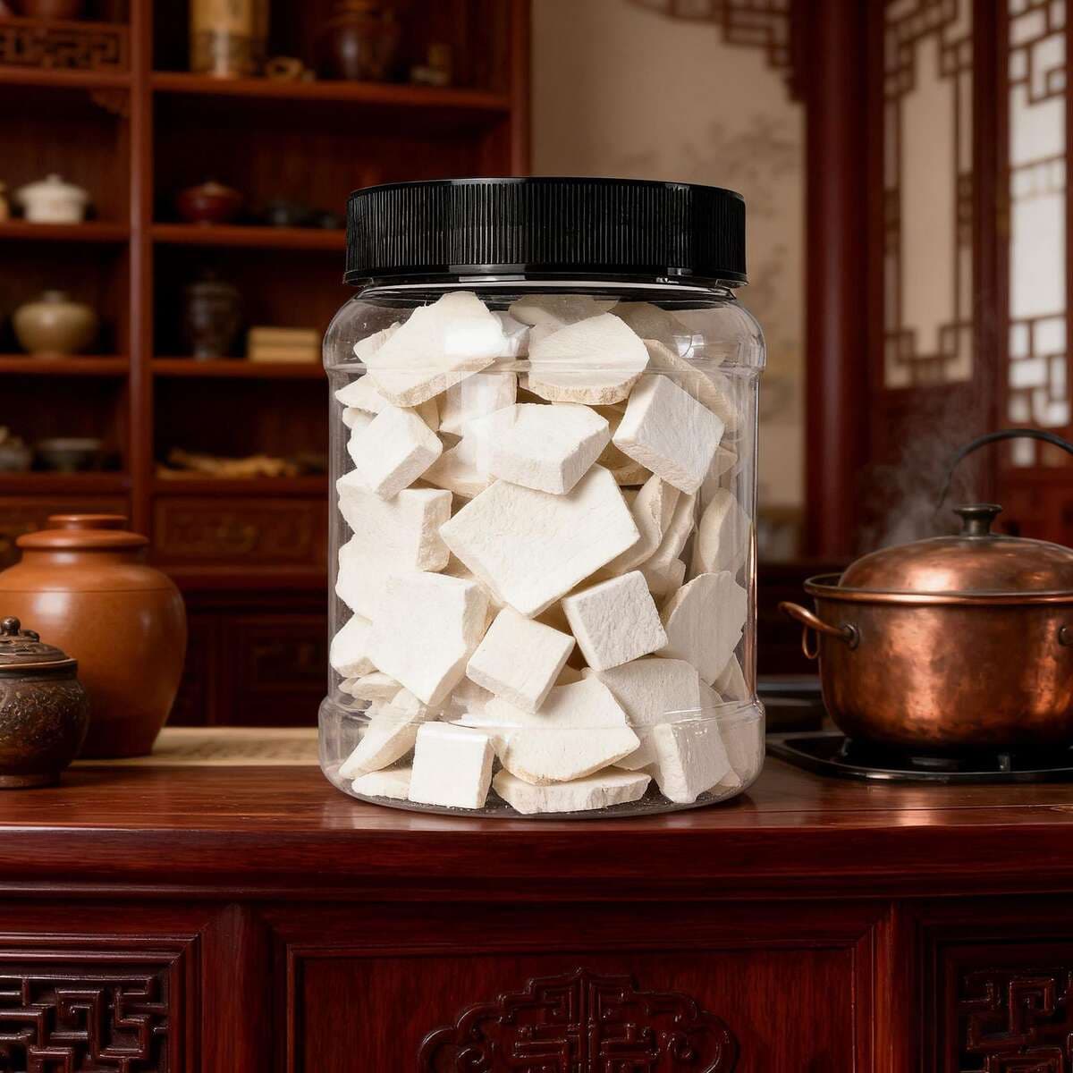 Chunjiangyue möhürlənmiş plastik banka: üzüm, gavalı, naringi qabığı, yaşıl gavalı, meyvə parçaları, cem və marmelad üçün. 3
