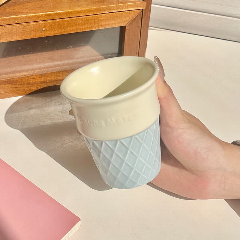 Ice cream cup-blue