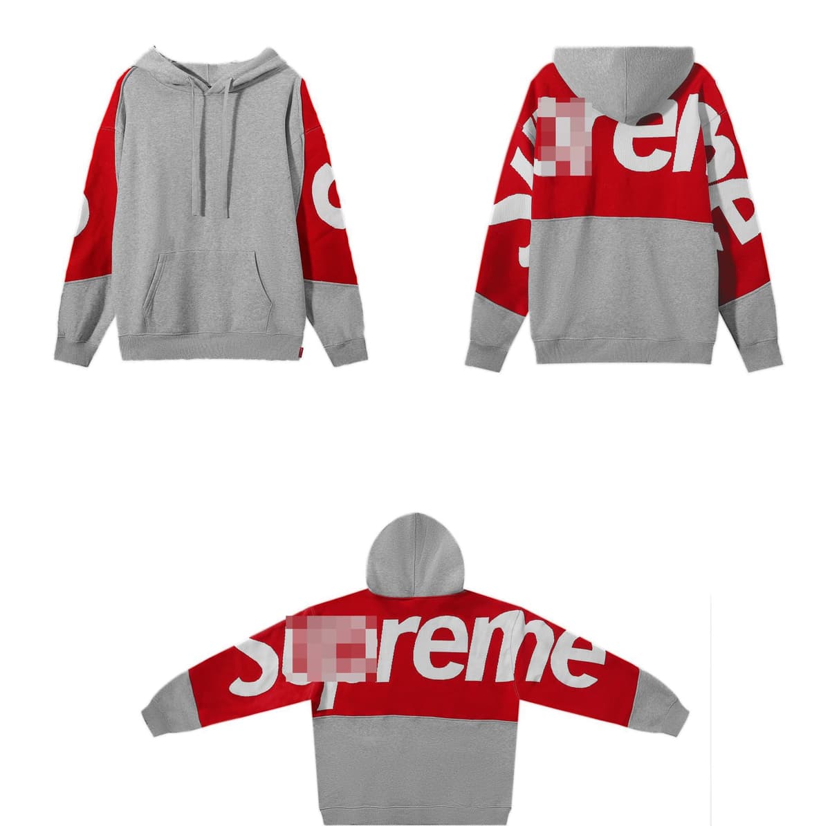 Gray and red sweatshirt and sweater