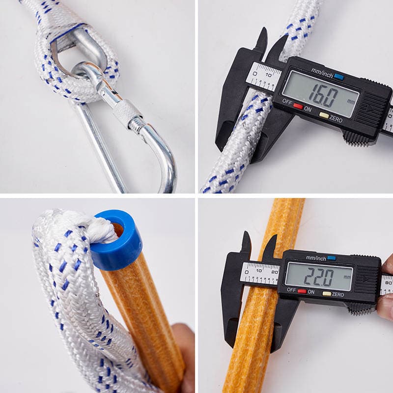 Fire Ladder Wear-resistant Anti-skid Rescue Rope Ladder Fire Training Foldable Ladder Rope Ladder Insulating Resin Escape Ladder 3