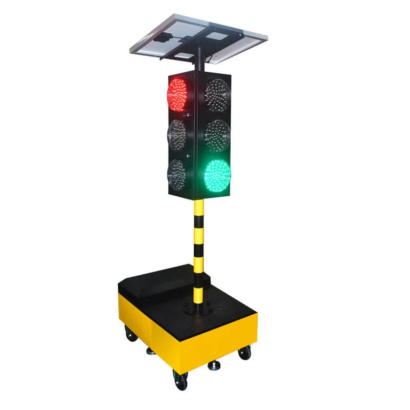 Type 300 Solar Mobile Temporary Traffic Signal Light Multi-time Segment Touch Operation Screen Remote Control Operation 2