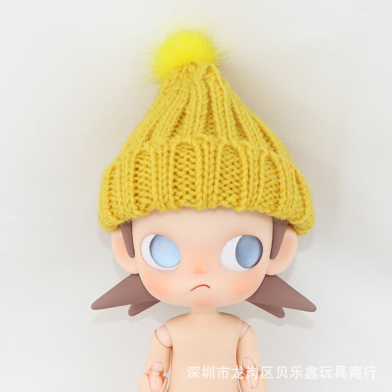 C151 yellow fur ball cap (without baby)