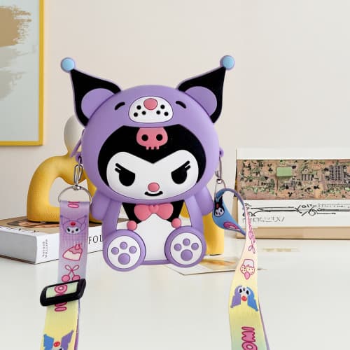 Tiger head kurome coin purse purple