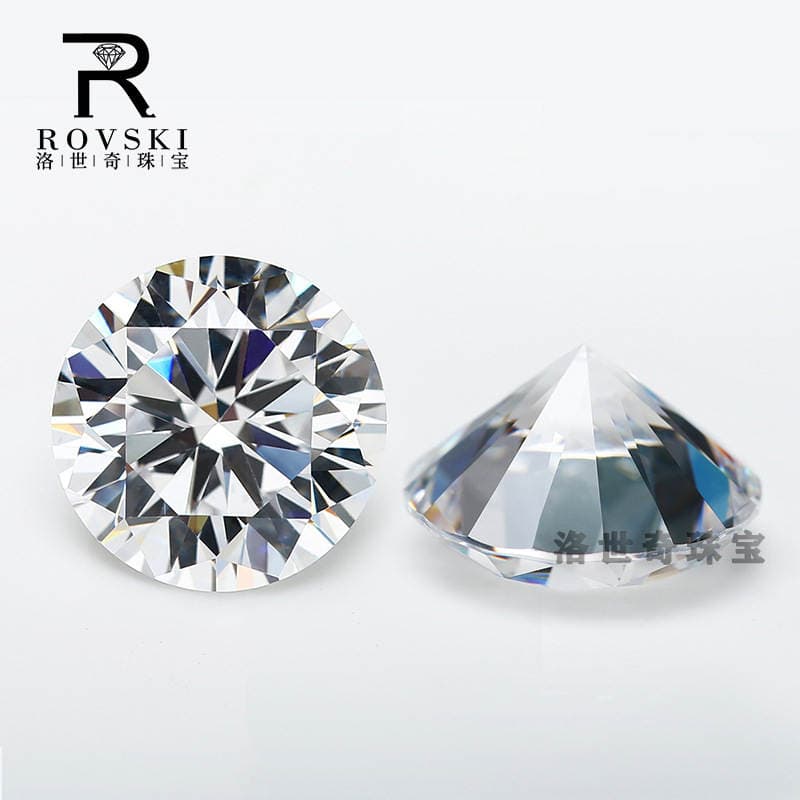 Round 0.6-12mm Eight Hearts Eight Arrows 3A/5A/7A/9A Pointed Bottom White Zircon Gemstone Nail Art Diamond Cz Crushed Diamond 4