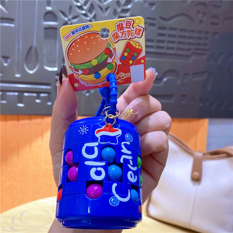 Soda magic bean fidget spinner-blue coke