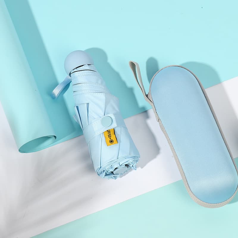 Sky blue [8-bone thickened black rubber UPF50 opaque]]