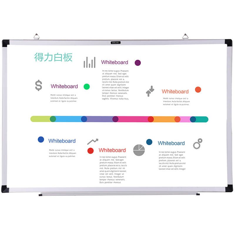 Deli Hanging Whiteboard Wall-Mounted Small Blackboard for Office and Home Use, Children's Doodle Writing Board, Removable Whiteboard Writing Board 5