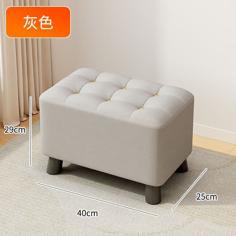 Six-star stool-skin-friendly cat claw leather [light gray]