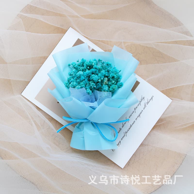 Preserved flower - blue baby's breath